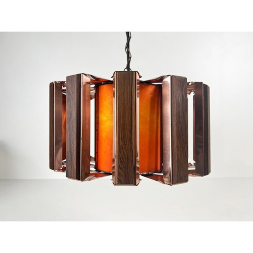 Vintage-Pendelleuchte von Werner Schou für Coronell Elektro, Dänemark 1960er Jahre