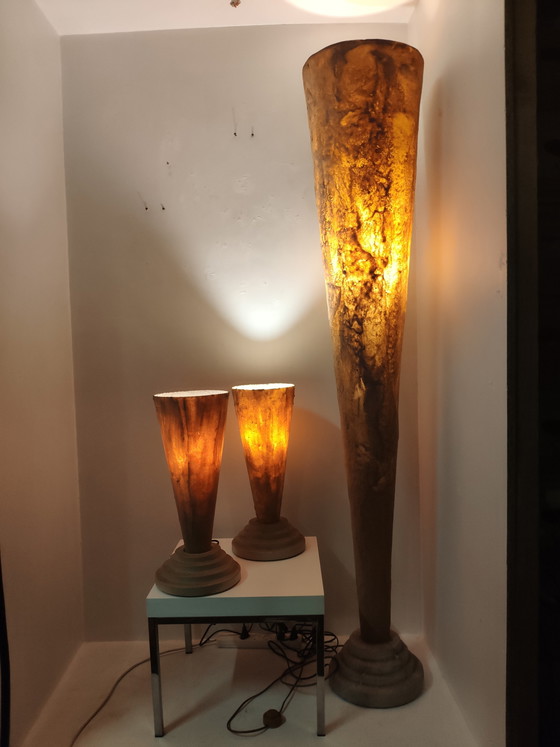 Image 1 of 3x Vintage Sandlampe