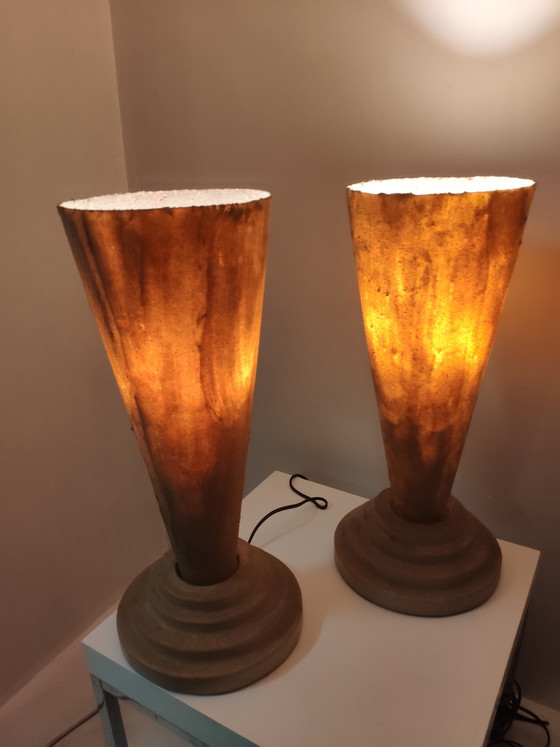 Image 1 of 3x Vintage Sandlampe