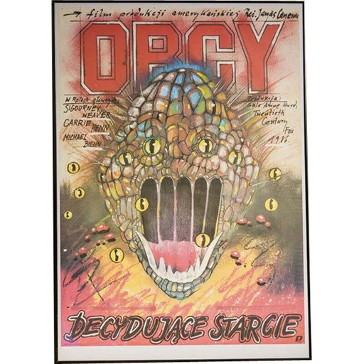 Altes Filmplakat "Aliens" von Andrzej Pągowski, Polen 1987