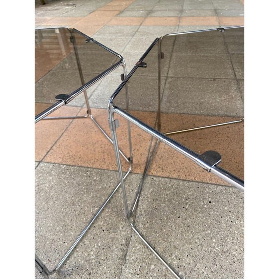 Image 1 of Satz von 3 Vintage Couchtischen und Sofakissen von Max Sauze 1977er