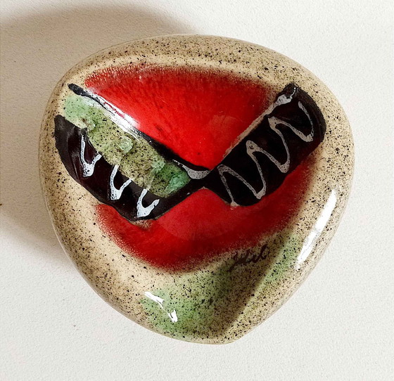 Image 1 of Aschenbecher Oder Taschenleerer Signiert 60er Jahre Breite 15,5 Cm