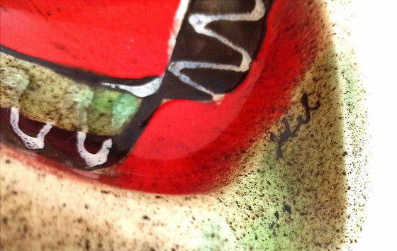 Image 1 of Aschenbecher Oder Taschenleerer Signiert 60er Jahre Breite 15,5 Cm