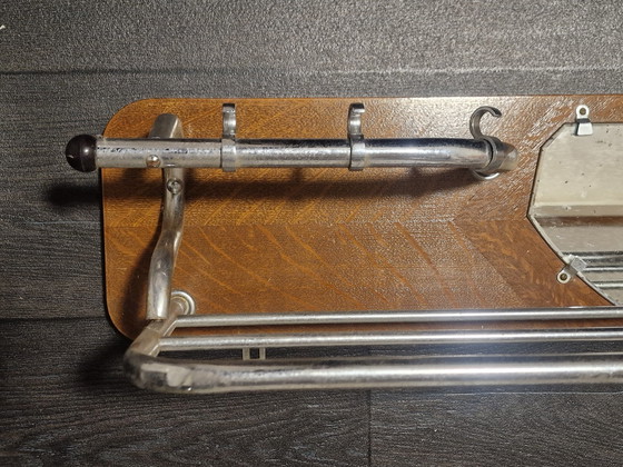 Image 1 of Vintage Holzrohrrahmen Kleiderständer