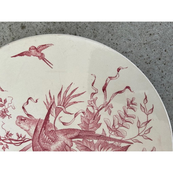 Image 1 of Vintage Kongo-Schale mit Vogeldekor für Longchamp, 1950