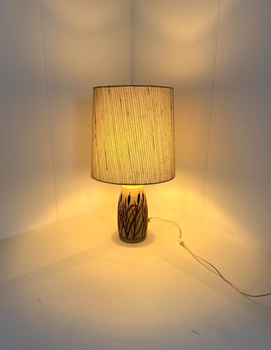 Image 1 of Vintage Dänische Keramik Tischlampe '60s