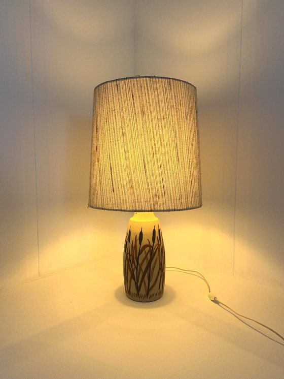 Image 1 of Vintage Dänische Keramik Tischlampe '60s