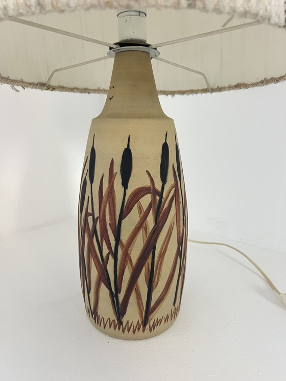Image 1 of Vintage Dänische Keramik Tischlampe '60s