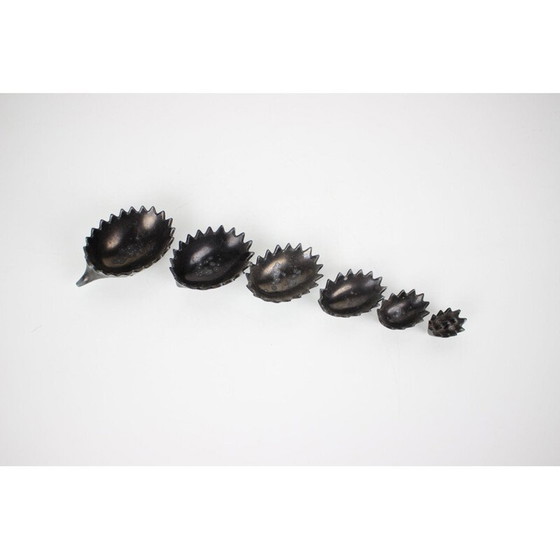 Image 1 of Vintage Metall-Aschenbecher in Form eines Igels, Tschechoslowakei 1960