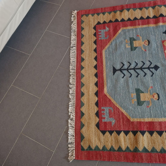 Image 1 of Handgeknüpfter Perserteppich Gabbeh Orientteppich