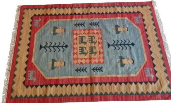 Image 1 of Handgeknüpfter Perserteppich Gabbeh Orientteppich