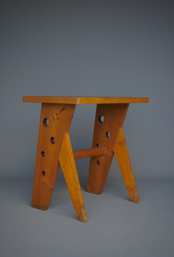 Image 1 of Kleiner französischer Mid Century-Schreibtisch, 1950er Jahre