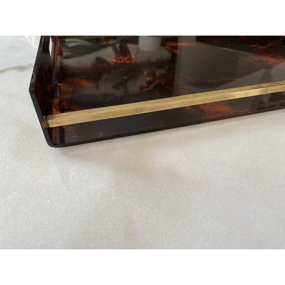 Image 1 of Vintage-Tablett mit Schildpattmuster von Maison Mercier, 1970