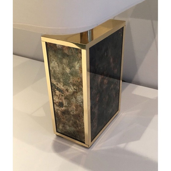 Image 1 of Vintage-Lampe aus vergoldetem Metall, 1970