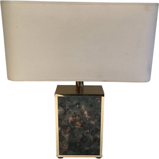 Image 1 of Vintage-Lampe aus vergoldetem Metall, 1970