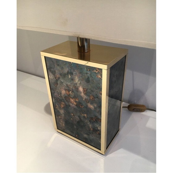 Image 1 of Vintage-Lampe aus vergoldetem Metall, 1970