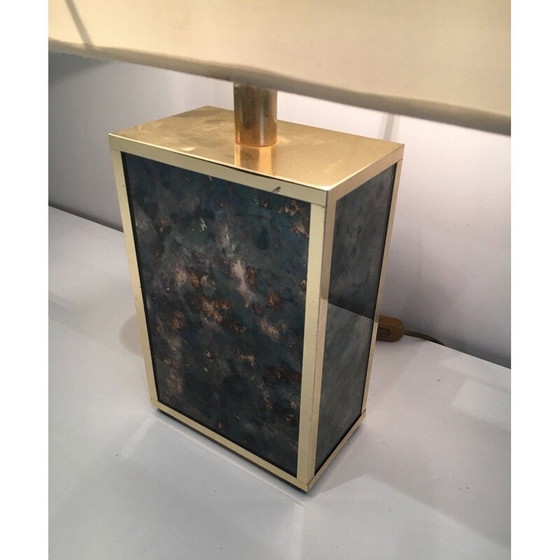 Image 1 of Vintage-Lampe aus vergoldetem Metall, 1970