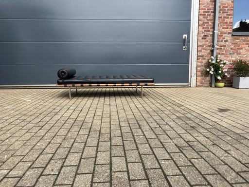 Knoll Barcelona Daybed Schwarzes Leder, Mies Van Der Rohe