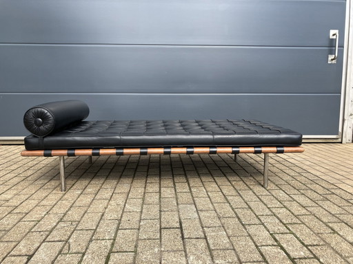 Knoll Barcelona Daybed Schwarzes Leder, Mies Van Der Rohe