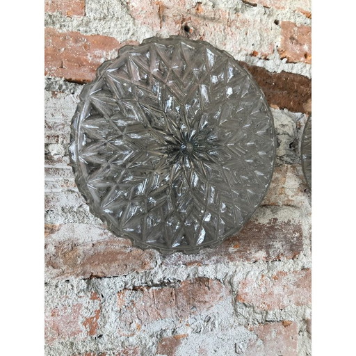 Vintage-Wandleuchte aus Kristall, 1970er Jahre