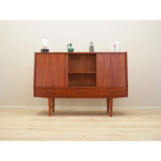 Image 1 of Vintage Teakholz Highboard, Dänemark 1960er Jahre