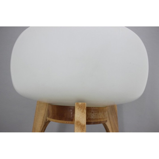 Image 1 of Vintage Eichenholzlampe von Uluv, Tschechoslowakei 1970er Jahre