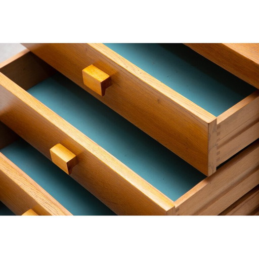 Schreibtisch aus Buche für Hikor Písek, Tschechoslowakei 1980er Jahre