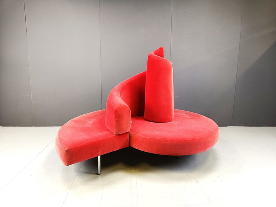 Image 1 of Tatlin Sofa In Samt Von Edra, 1990S