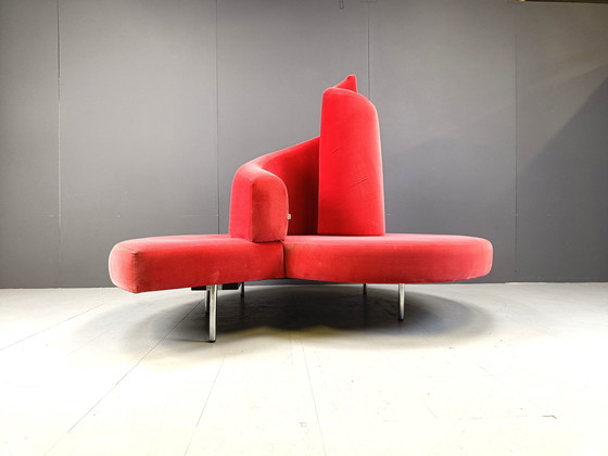 Image 1 of Tatlin Sofa In Samt Von Edra, 1990S