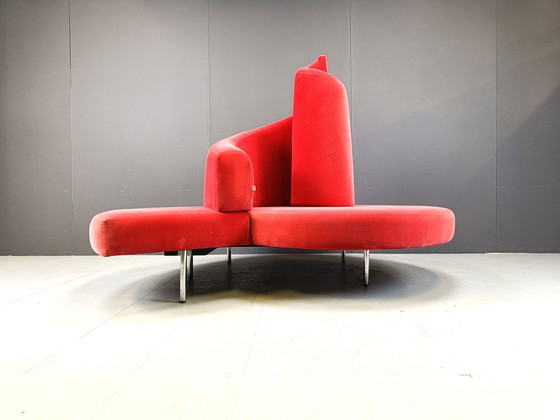 Image 1 of Tatlin Sofa In Samt Von Edra, 1990S