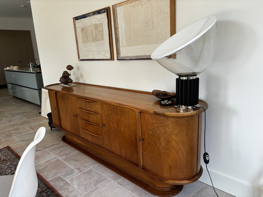 Dänisches Sideboard Schrank mit runden Seiten