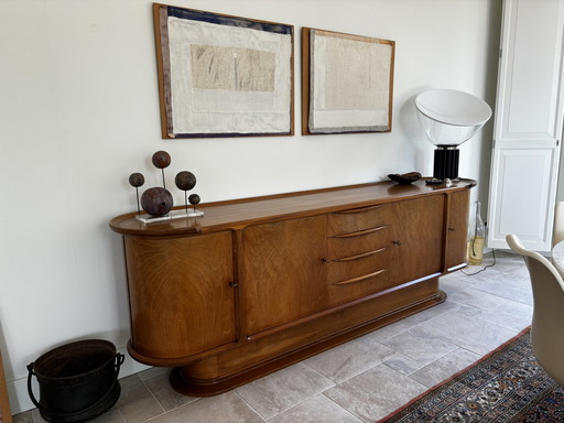 Dänisches Sideboard Schrank mit runden Seiten