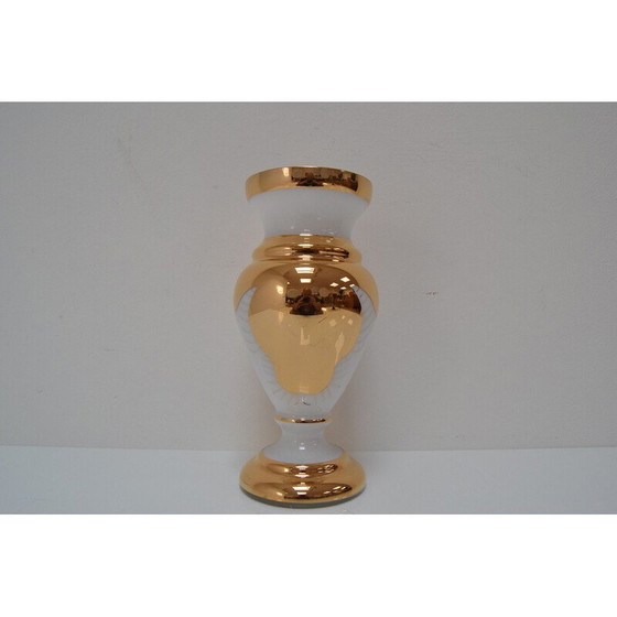 Image 1 of Vintage-Vase aus Kunstglas von Novy Bor, Tschechoslowakei 1960