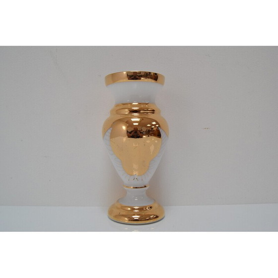 Image 1 of Vintage-Vase aus Kunstglas von Novy Bor, Tschechoslowakei 1960