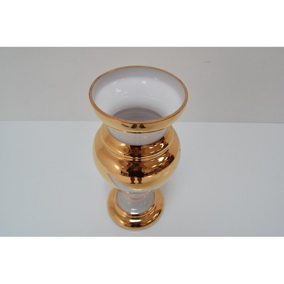 Image 1 of Vintage-Vase aus Kunstglas von Novy Bor, Tschechoslowakei 1960