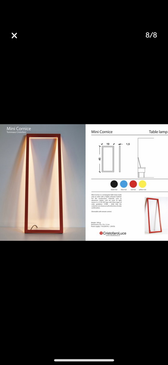 Image 1 of Cristofaro Tischlampe