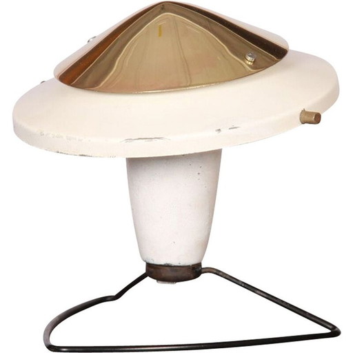 Vintage-Lampe aus Messing und Metall von Zukov, Tschechische Republik 1950