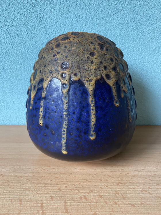 Image 1 of Blumenvase in Fett Lava von Alfred Klein Modell 731/17