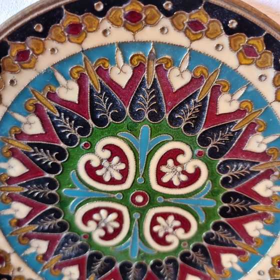 Image 1 of Griechischer Cloisonné-Wandteller 1980er Jahre