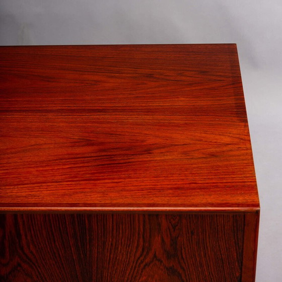 Image 1 of LCW Sideboard aus rot gebeizter Esche von Charles und Ray Eames für Herman Miller, 2000