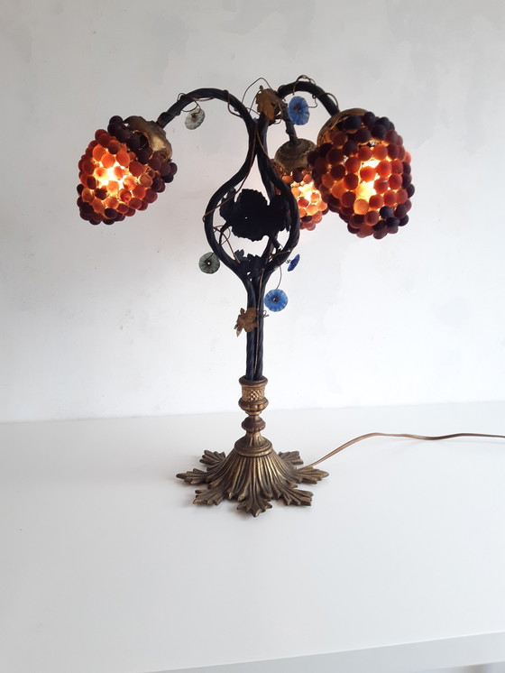 Image 1 of Beeindruckende Grapevine Tischlampe im Jugendstil