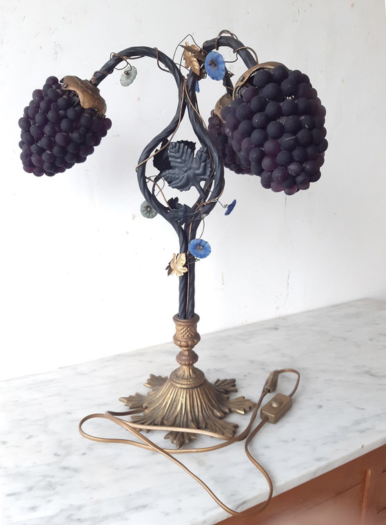 Image 1 of Beeindruckende Grapevine Tischlampe im Jugendstil