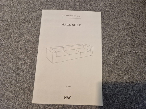 Hay Mags Soft Elements Sofa Neu Grau Anthrazit Filz Design