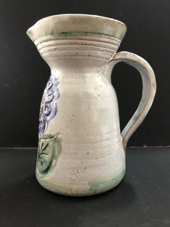 Image 1 of Vase Krug Aus Keramik Von Albert Thiry In Vallauris 60'S