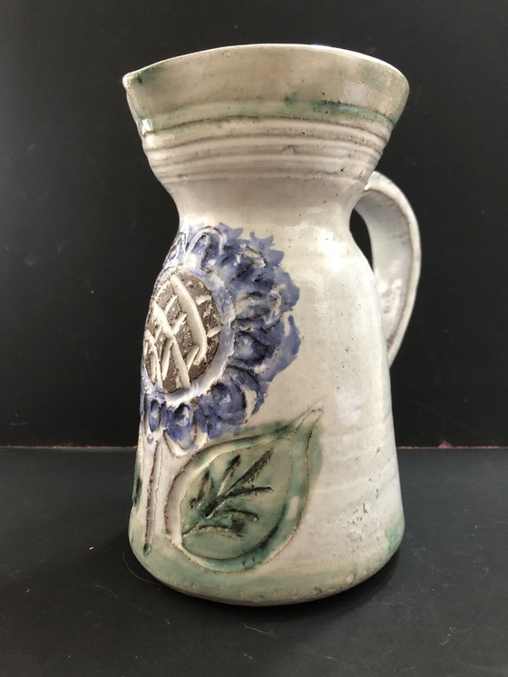 Image 1 of Vase Krug Aus Keramik Von Albert Thiry In Vallauris 60'S