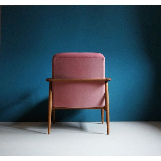 Image 1 of Vintage-Sessel, rosa Samtpolsterung, 1960er Jahre