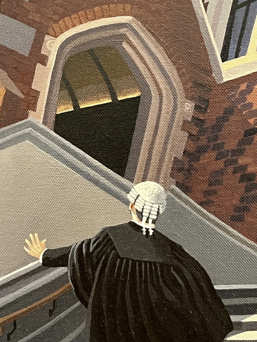 David Kirk, 1960. Vereinigtes Königreich, Acryl-Leinwand, Somerset, Oxford, Originalgemälde,