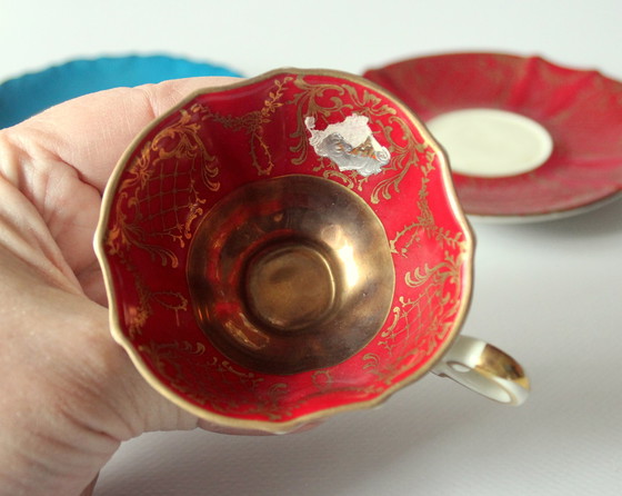 Image 1 of 2x seltene Mokkatassen als Set Porzellan