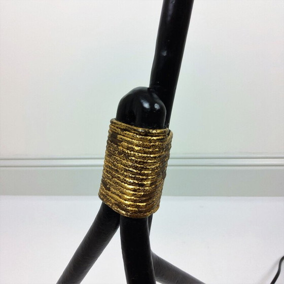 Image 1 of Vintage Stehlampe aus schwarzem Metall, 1950