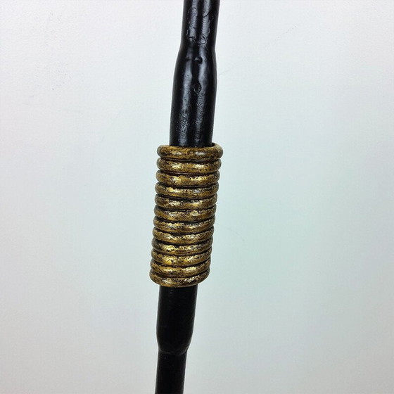 Image 1 of Vintage Stehlampe aus schwarzem Metall, 1950